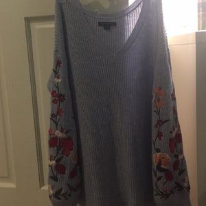 Embroidered American eagle sweater